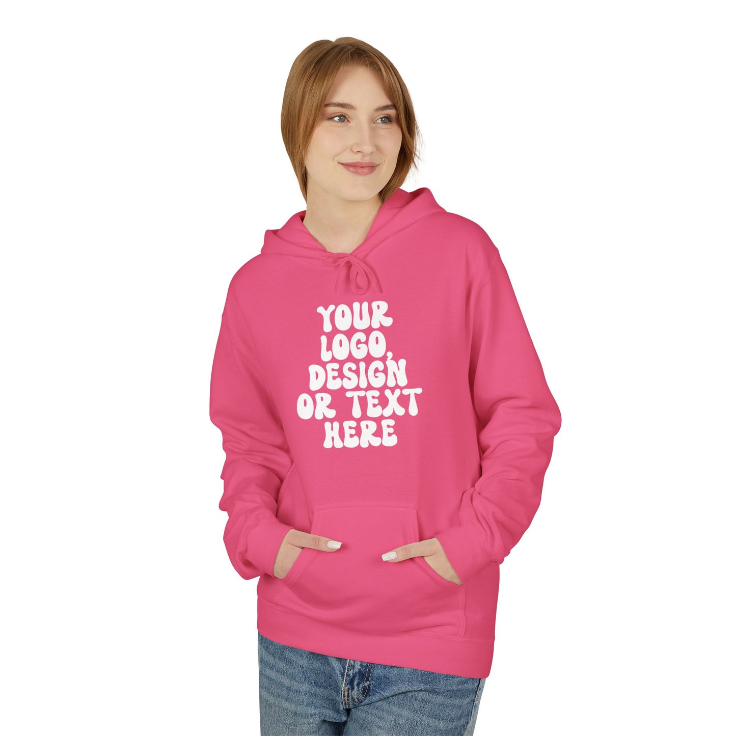 CUSTOM Text, Design or Logo - Unisex Hoodie (Adult)