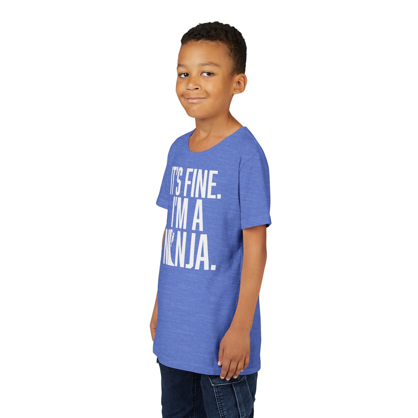 Youth Ninja T-Shirt – “It’s Fine, I’m a Ninja” Funny Athlete Shirt