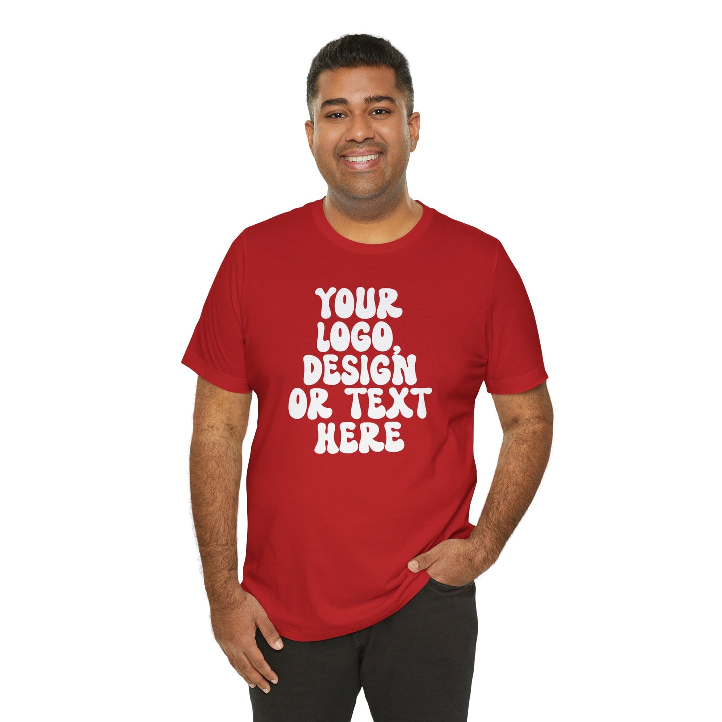 CUSTOM Text, Design or Logo - Unisex T-Shirt (Adult) SOLID COLORS