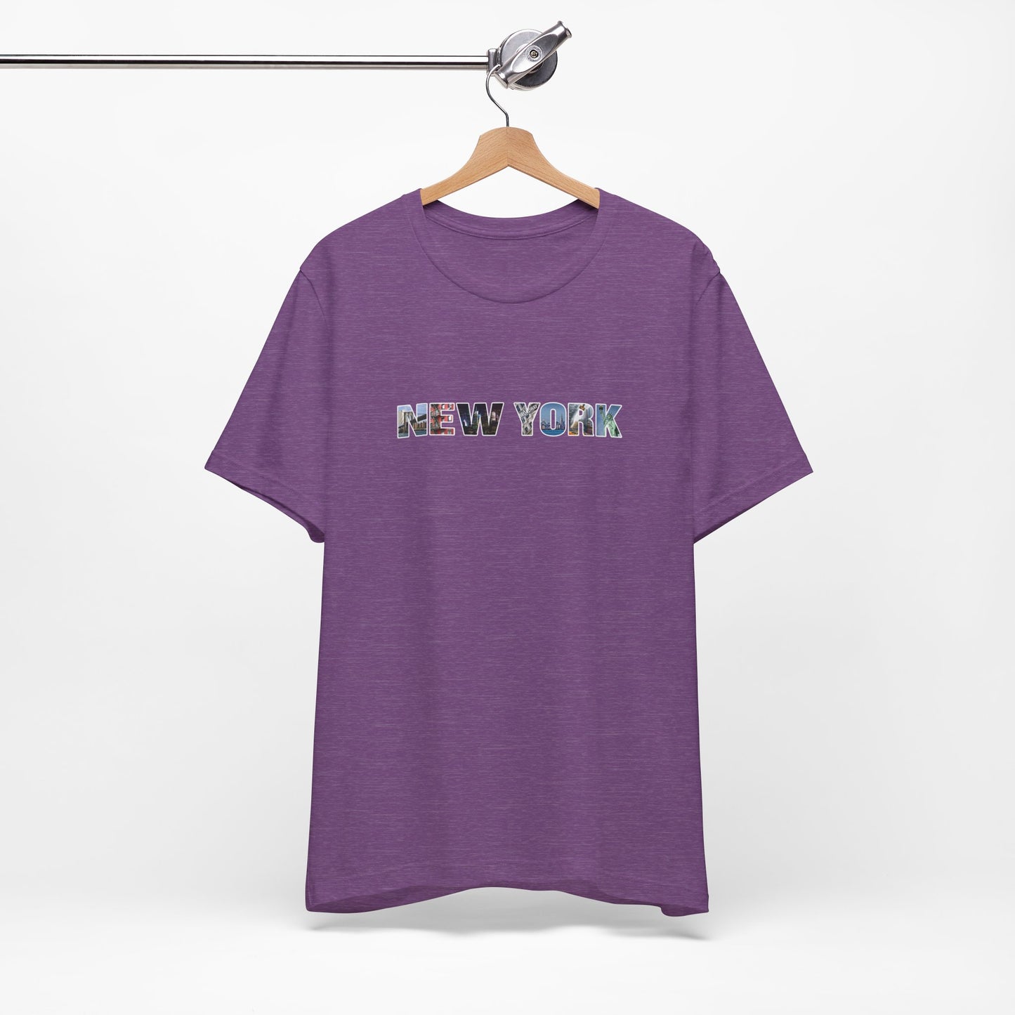 New York City Collage Shirt – Unisex T-Shirt with “NEW YORK” Photo Letter Design