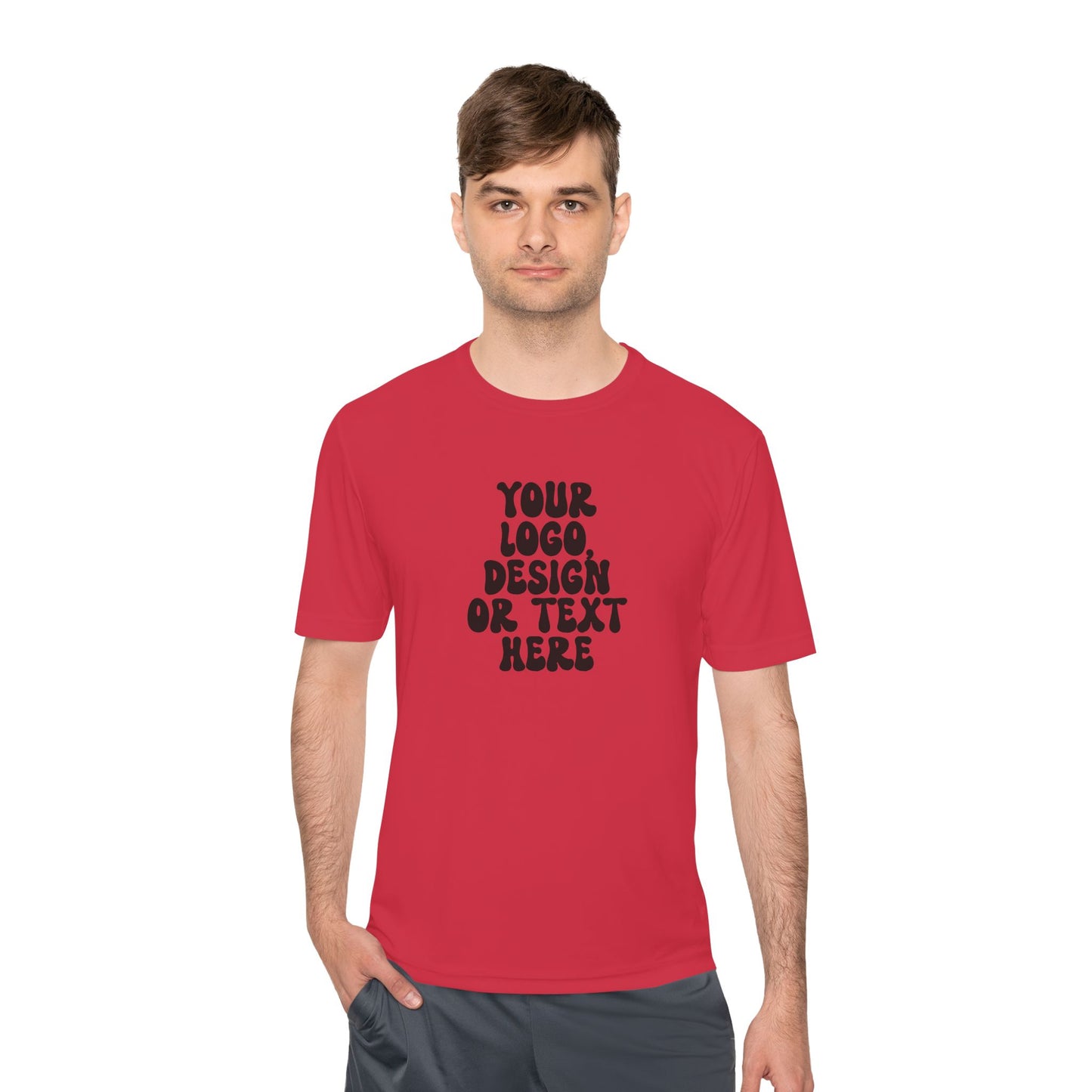 CUSTOM Text, Design or Logo -  Sport-Tek Moisture Wicking Competitor Tee (Adult)