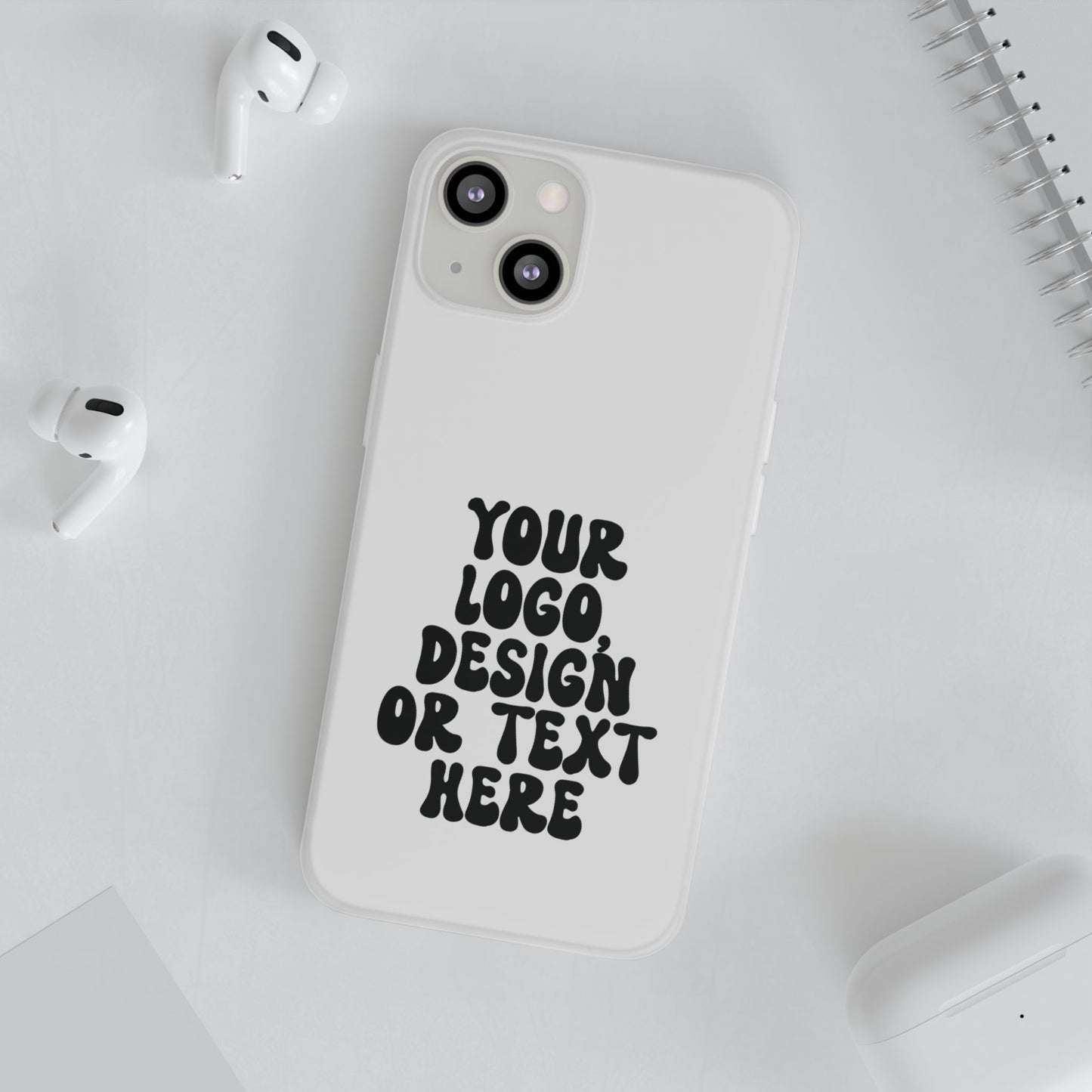 CUSTOM Text, Design or Logo - Flexi Phone Case