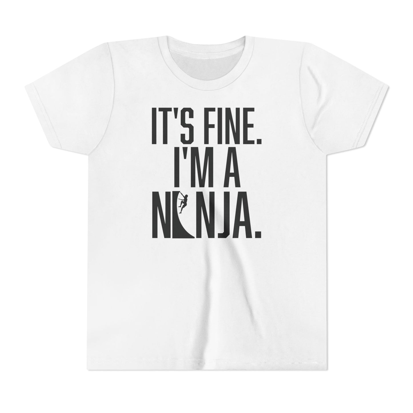 Youth Ninja T-Shirt – “It’s Fine, I’m a Ninja” Funny Athlete Shirt