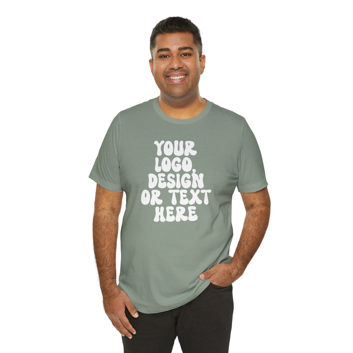 CUSTOM Text, Design or Logo - Unisex T-Shirt (Adult) SOLID COLORS