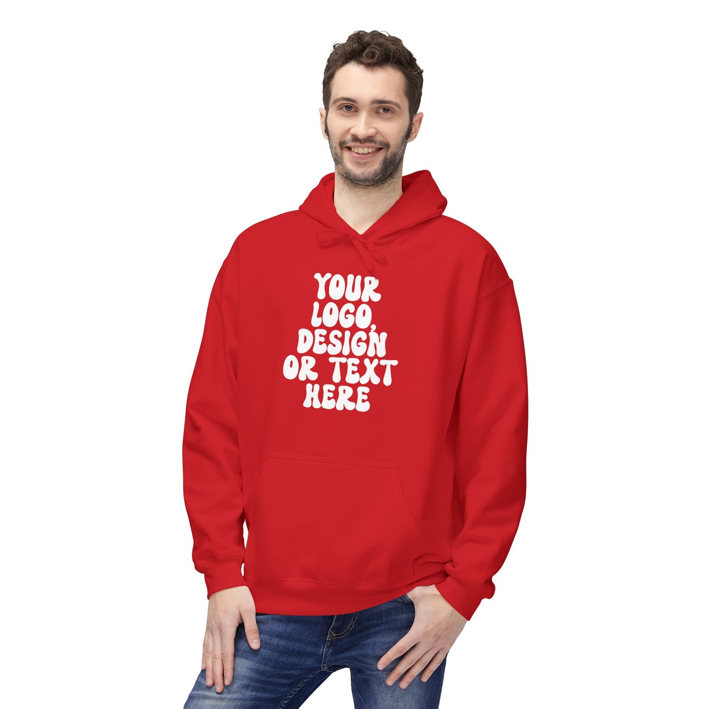 CUSTOM Text, Design or Logo - Unisex Hoodie (Adult)
