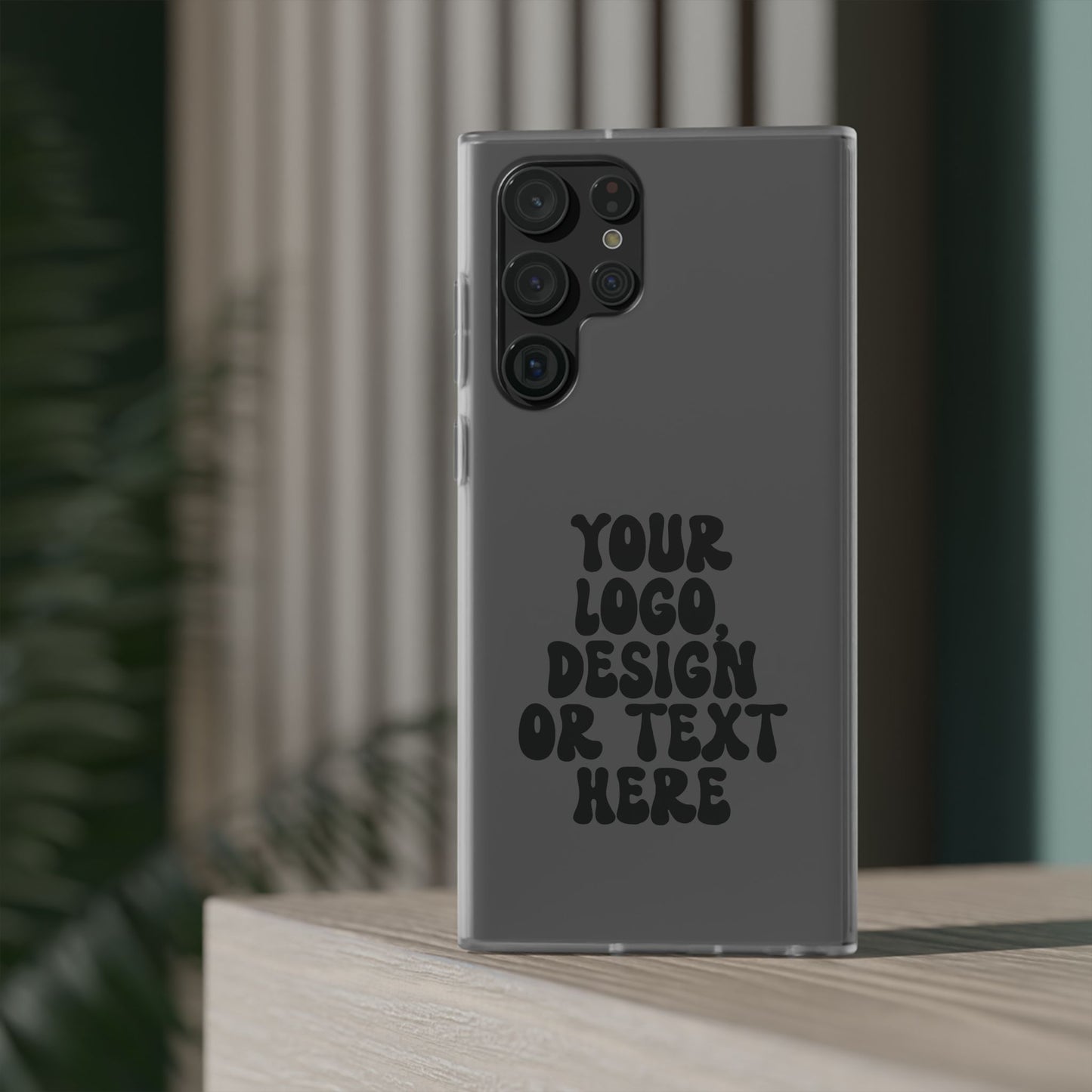 CUSTOM Text, Design or Logo - Flexi Phone Case