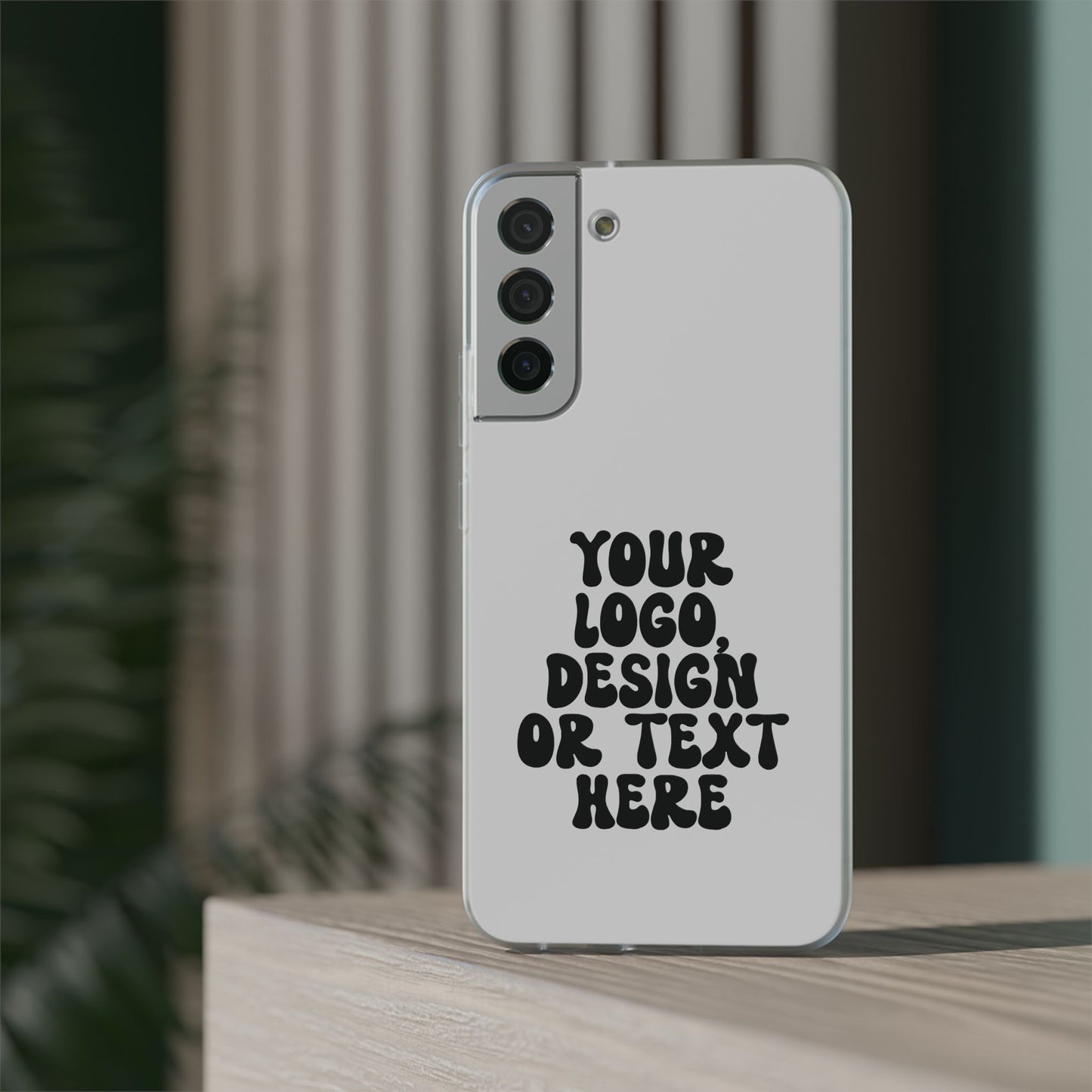 CUSTOM Text, Design or Logo - Flexi Phone Case