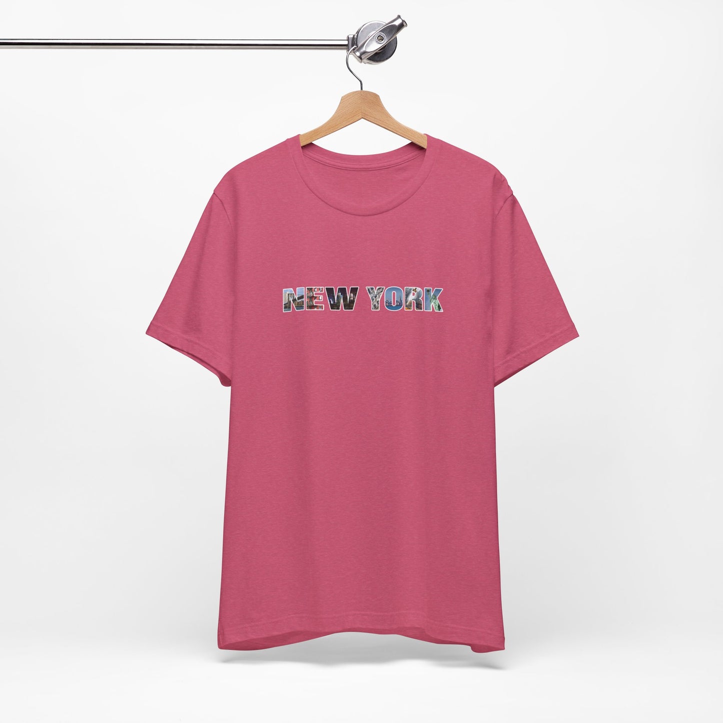 New York City Collage Shirt – Unisex T-Shirt with “NEW YORK” Photo Letter Design