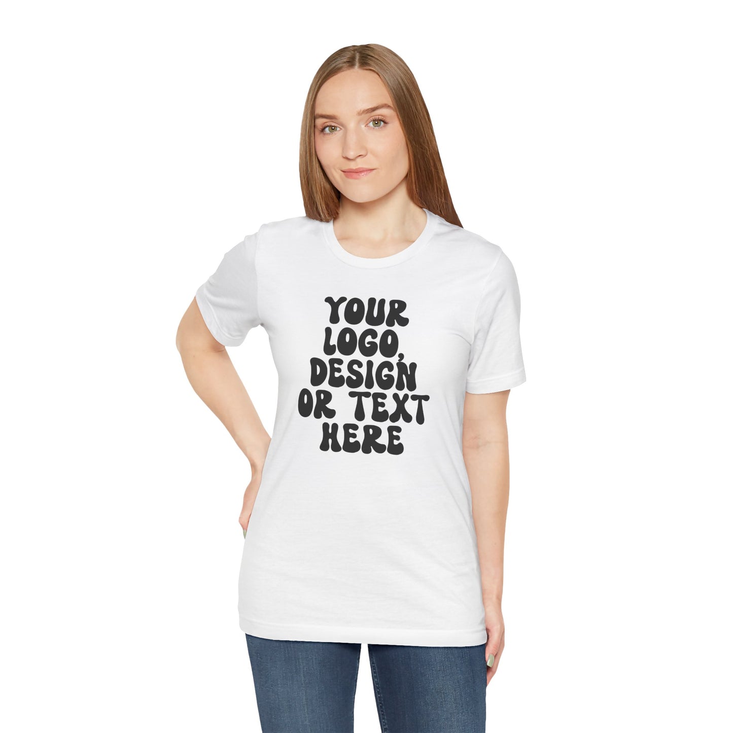 CUSTOM Text, Design or Logo - Unisex T-Shirt (Adult) SOLID COLORS