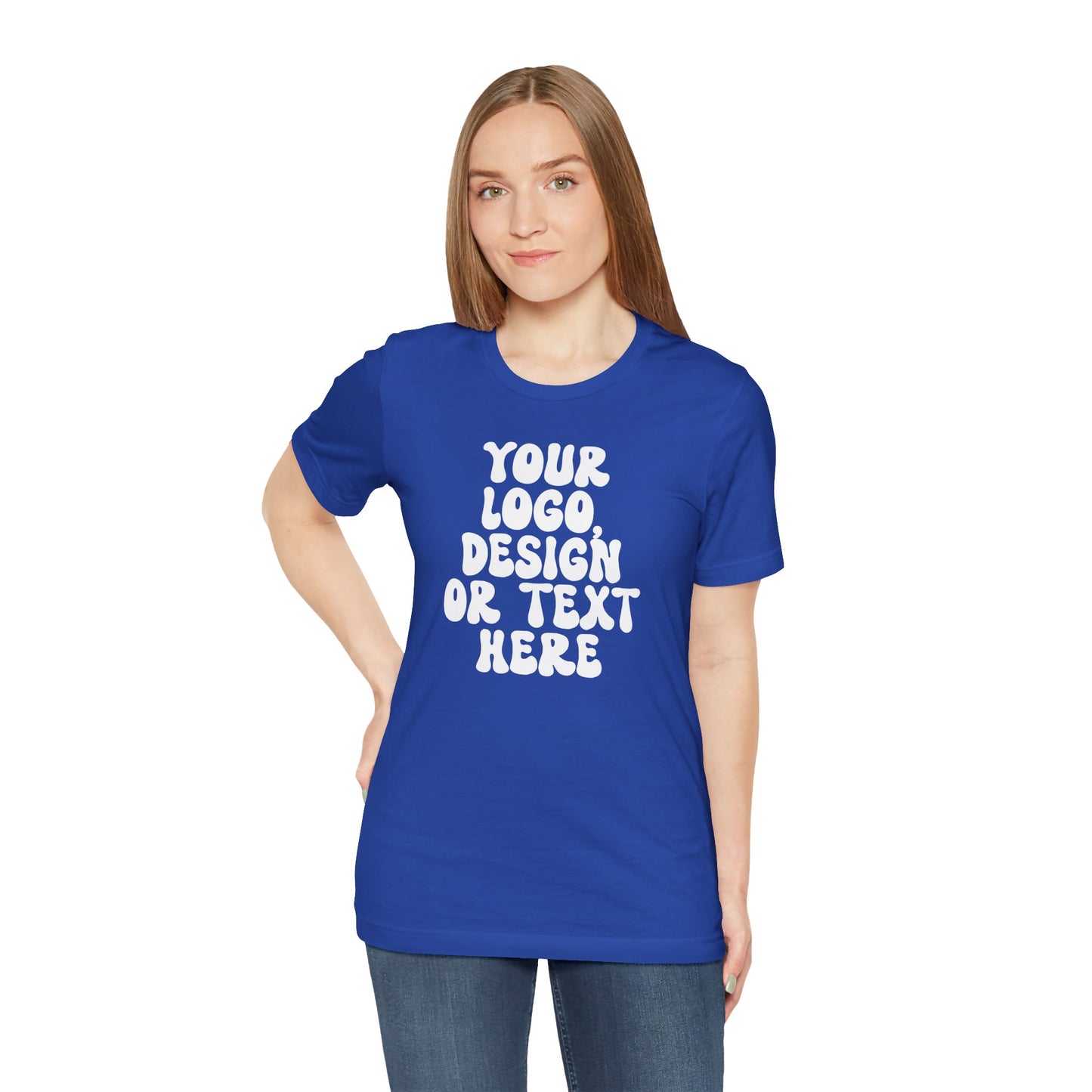 CUSTOM Text, Design or Logo - Unisex T-Shirt (Adult) SOLID COLORS
