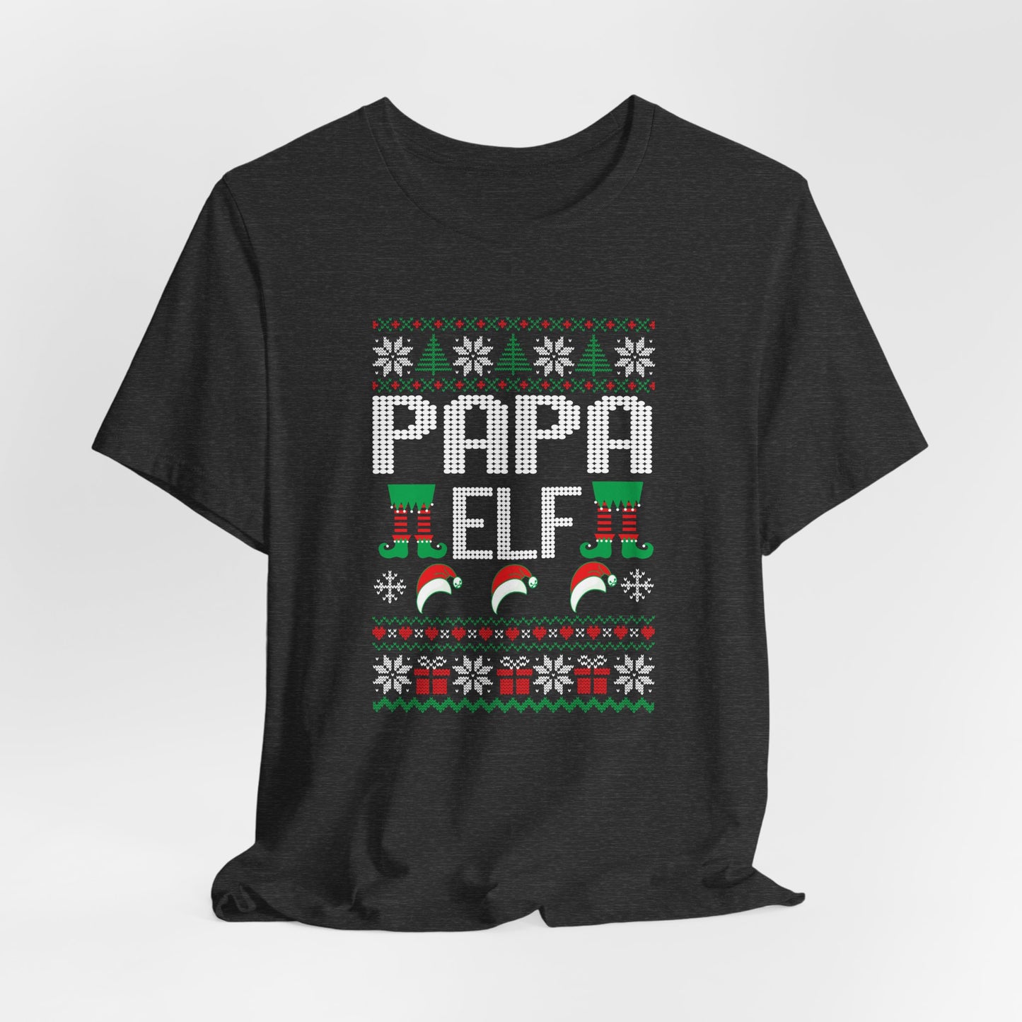 Papa Elf T-Shirt – Ugly Christmas Sweater Style