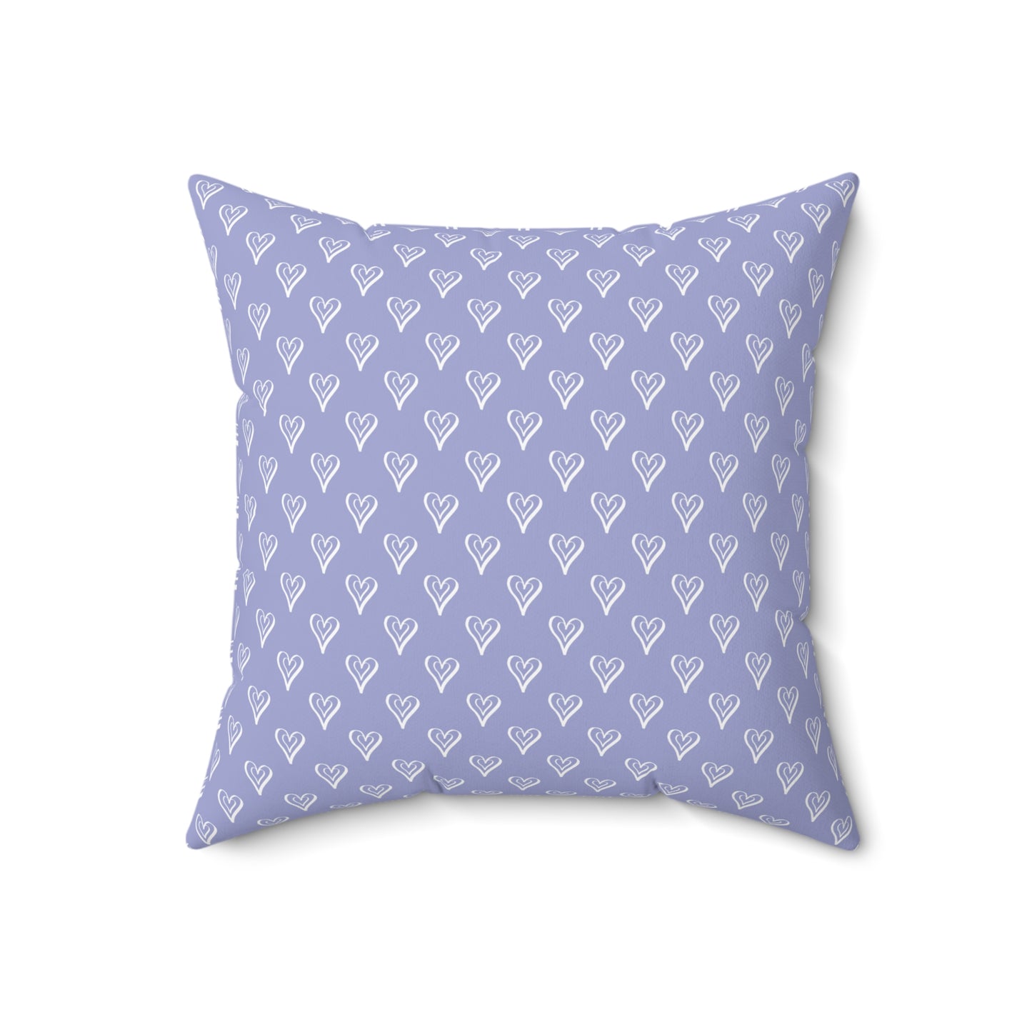 Purple Hearts Throw Pillow