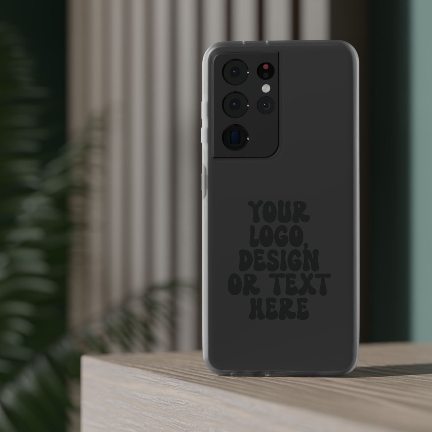 CUSTOM Text, Design or Logo - Flexi Phone Case