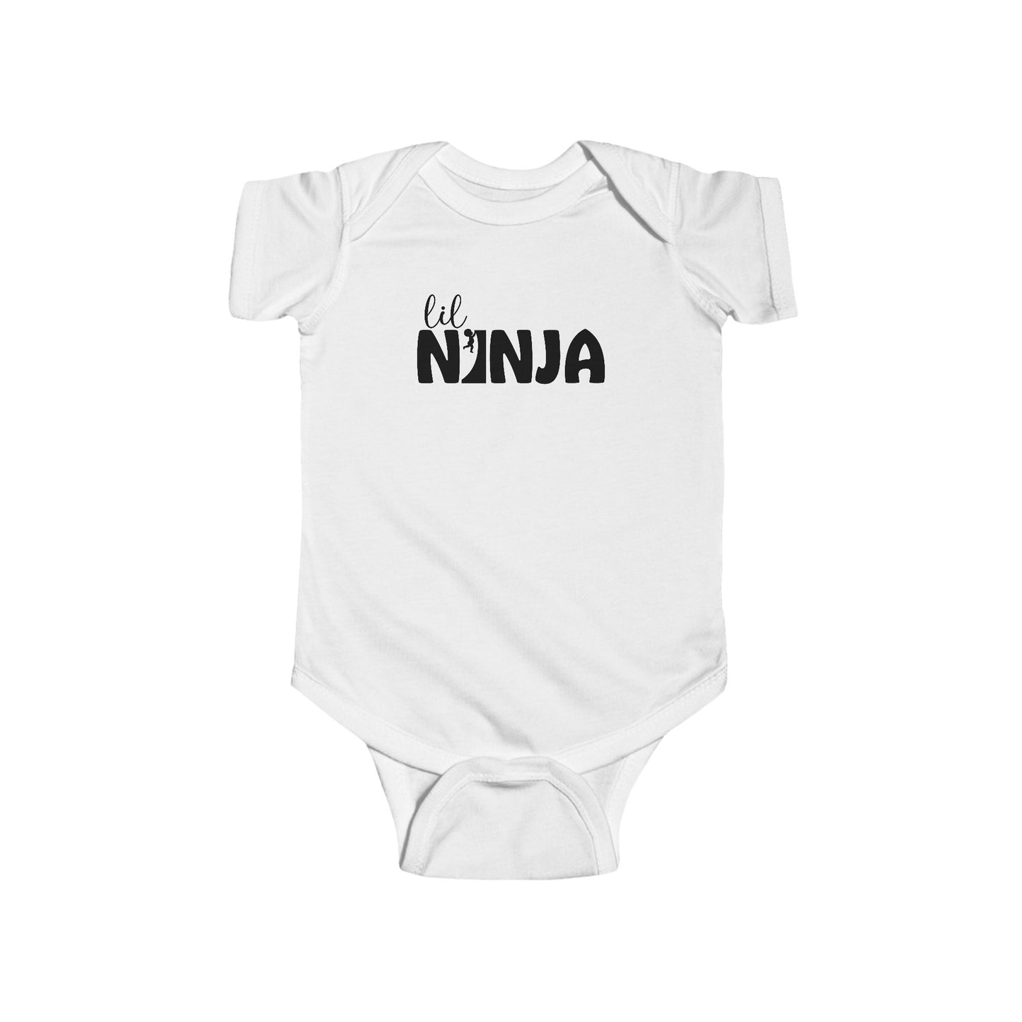 Lil Ninja Baby Onesie – Infant Bodysuit with Warped Wall Climber Design