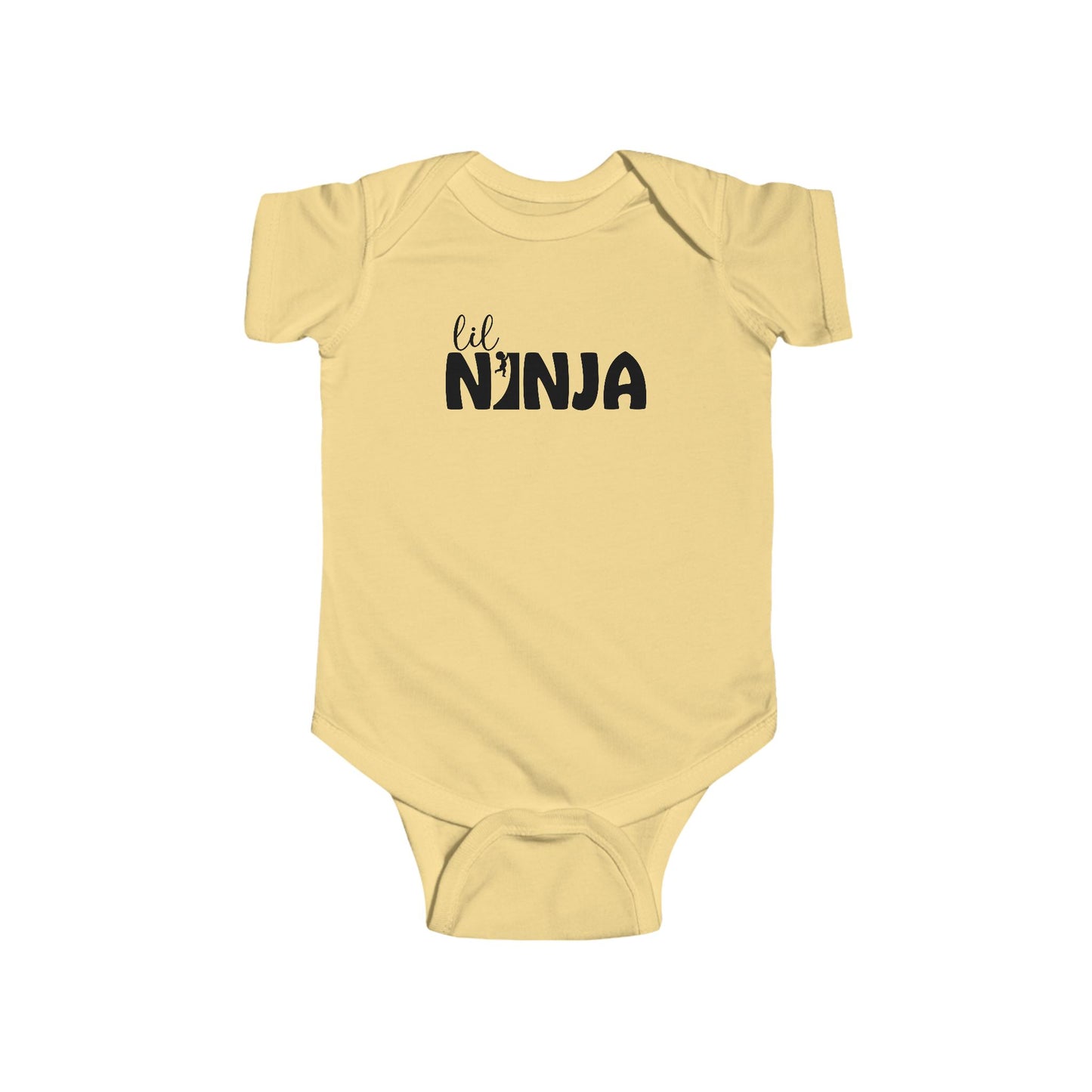 Lil Ninja Baby Onesie – Infant Bodysuit with Warped Wall Climber Design