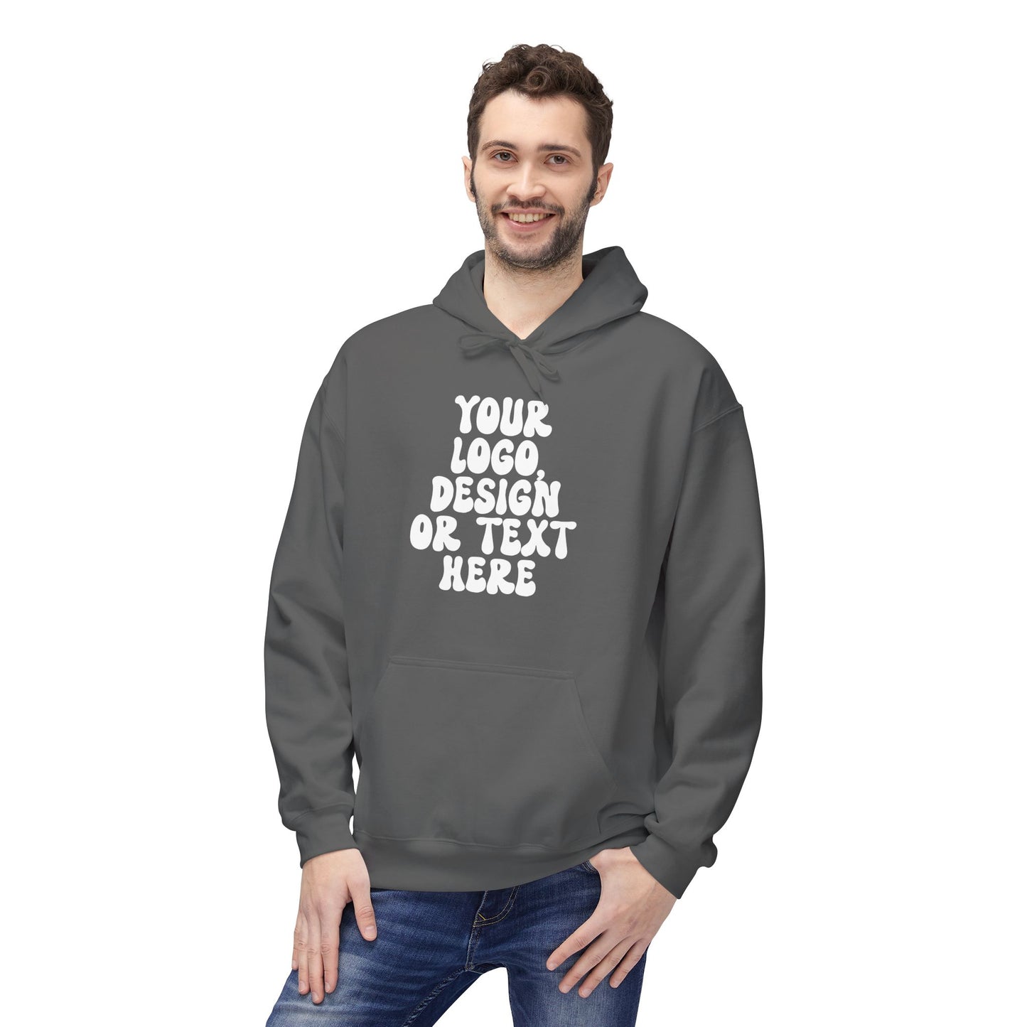 CUSTOM Text, Design or Logo - Unisex Hoodie (Adult)