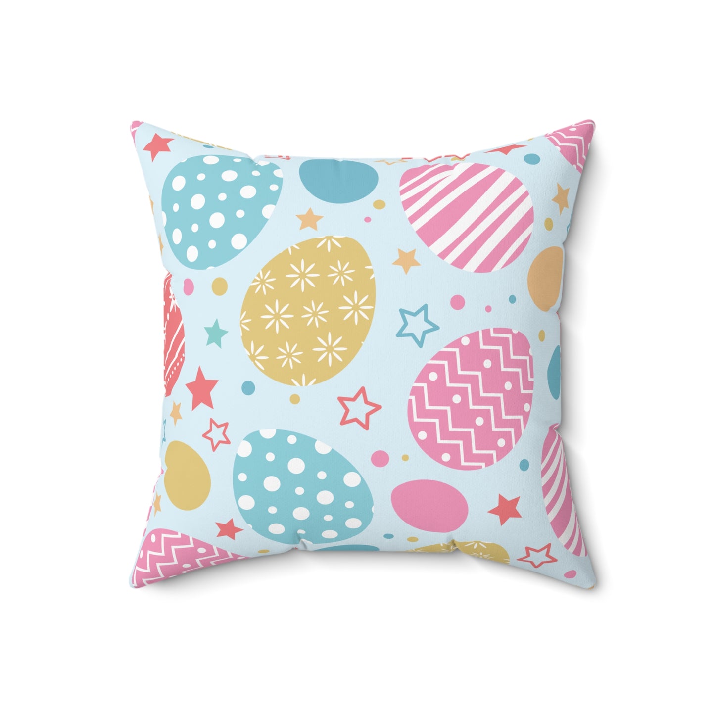 Easter Eggs Throw Pillow