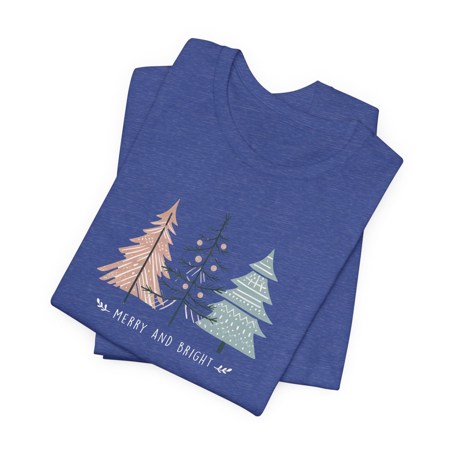 Merry & Bright T-Shirt – Boho Christmas Holiday Tee