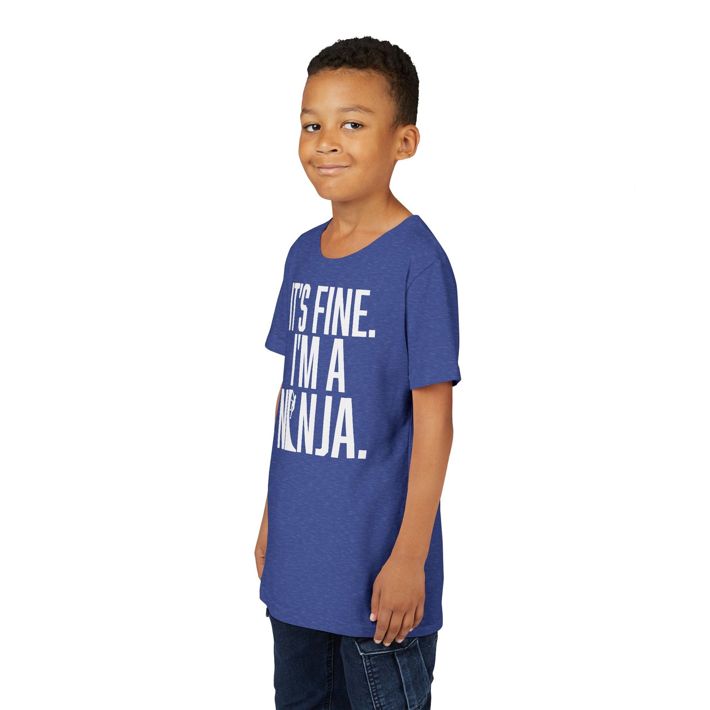 Youth Ninja T-Shirt – “It’s Fine, I’m a Ninja” Funny Athlete Shirt
