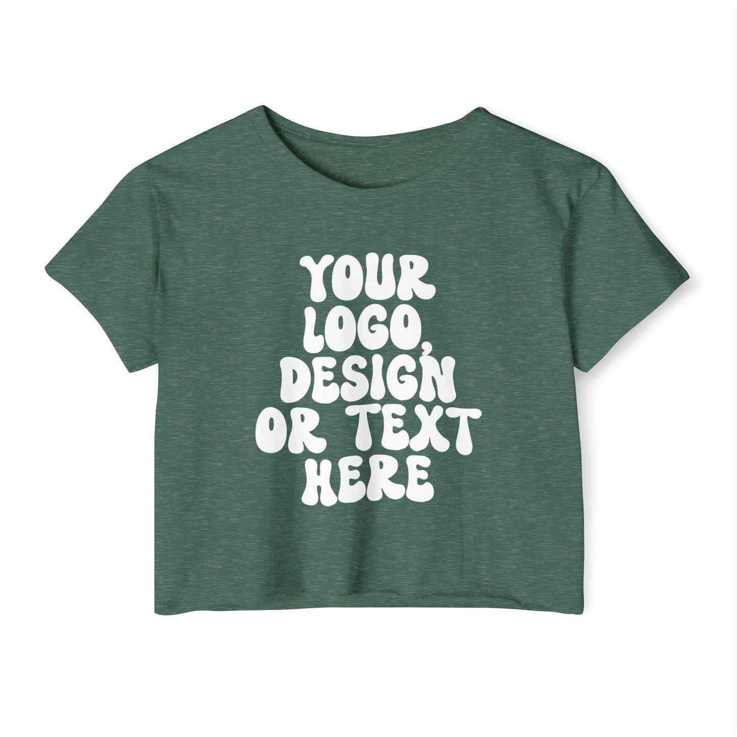 Custom Women’s Crop T-Shirt – Add Your Text, Design, or Logo