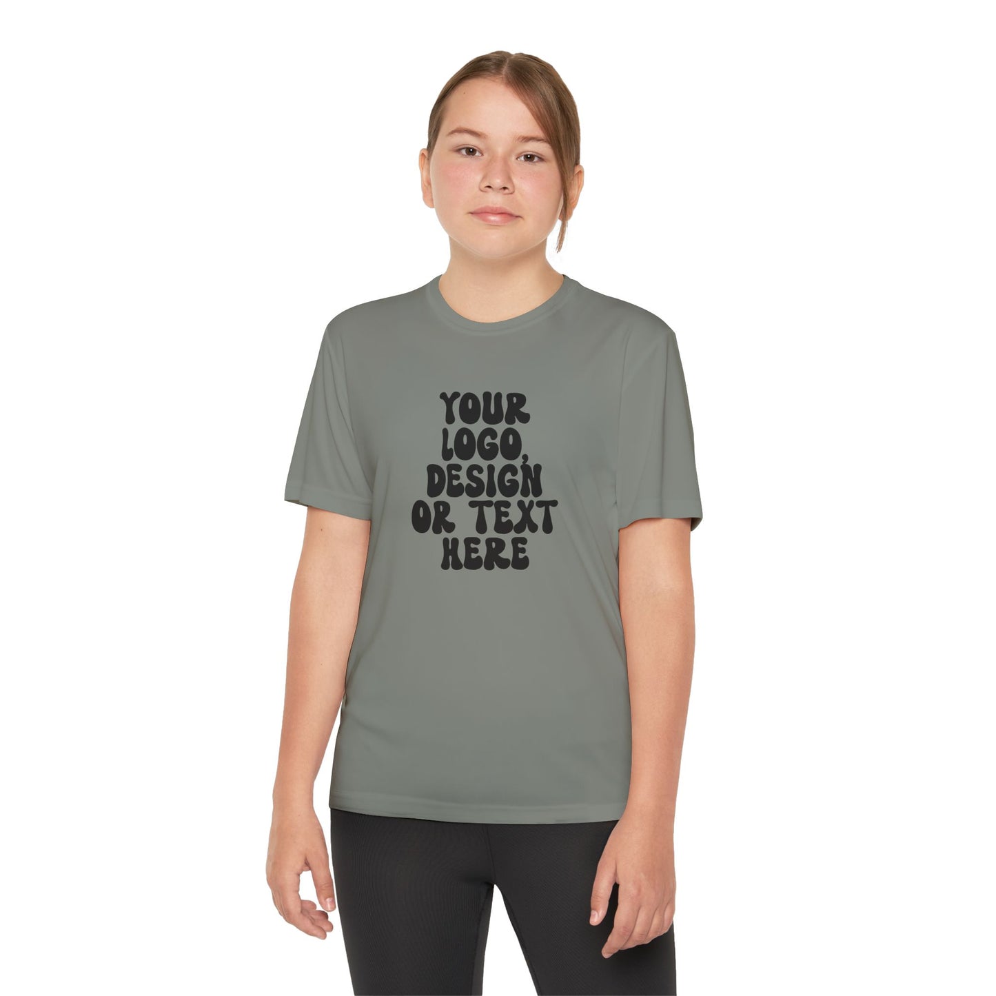 CUSTOM Text, Design or Logo -  Sport-Tek Moisture Wicking Competitor Tee (Youth)