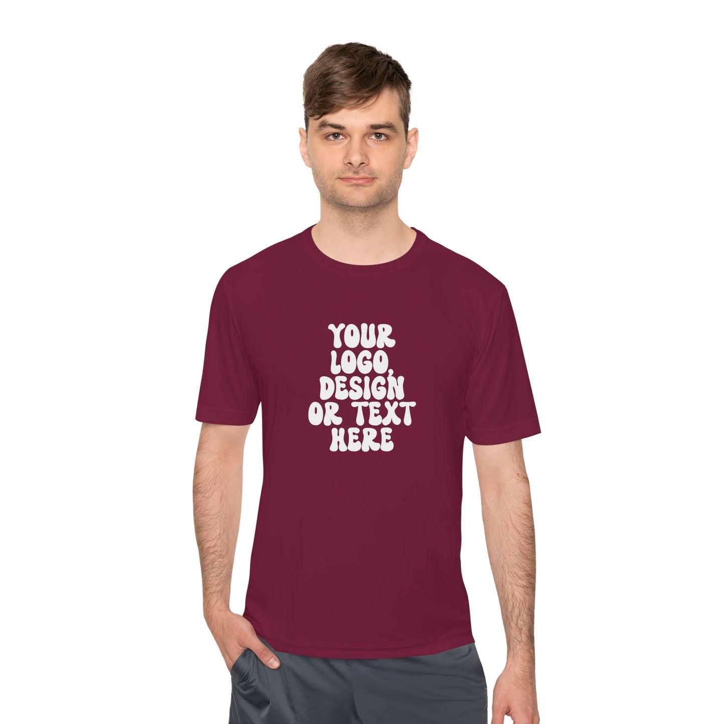CUSTOM Text, Design or Logo -  Sport-Tek Moisture Wicking Competitor Tee (Adult)