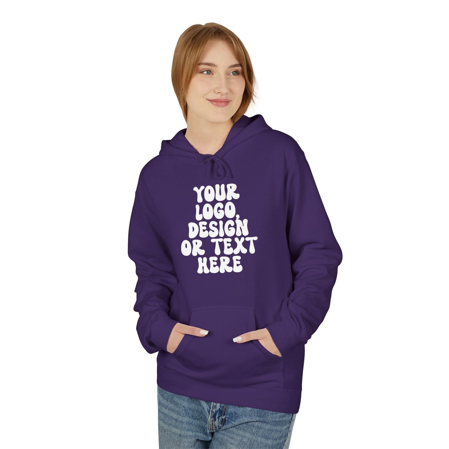 CUSTOM Text, Design or Logo - Unisex Hoodie (Adult)
