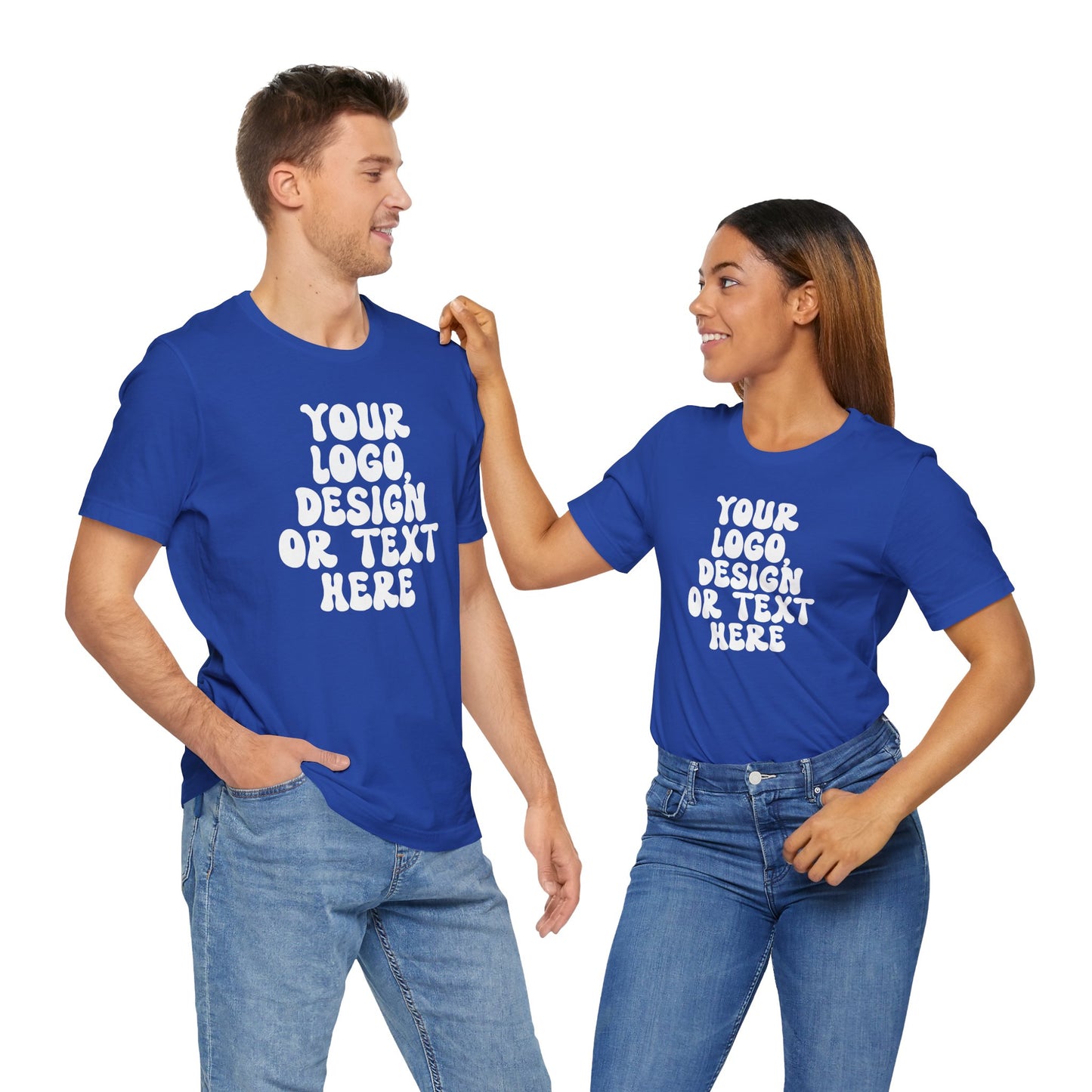 CUSTOM Text, Design or Logo - Unisex T-Shirt (Adult) SOLID COLORS
