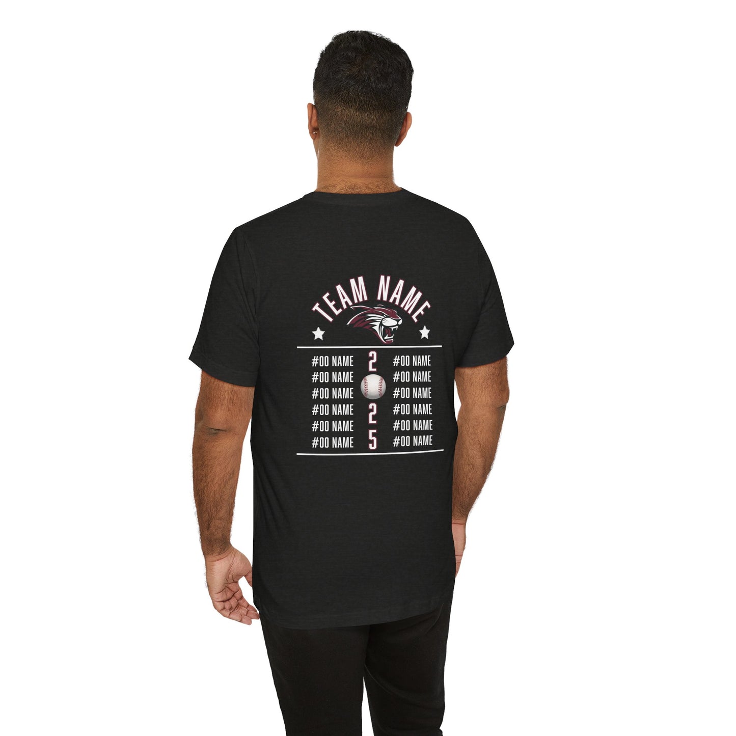 Custom Team T-Shirt – Add Team Name, Player Number &/or Name