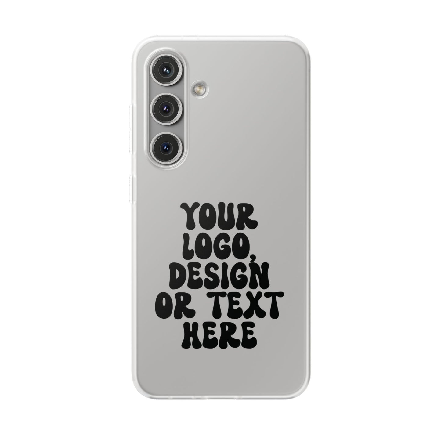 CUSTOM Text, Design or Logo - Flexi Phone Case