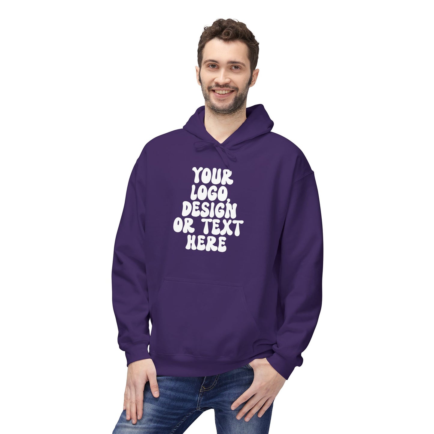 CUSTOM Text, Design or Logo - Unisex Hoodie (Adult)