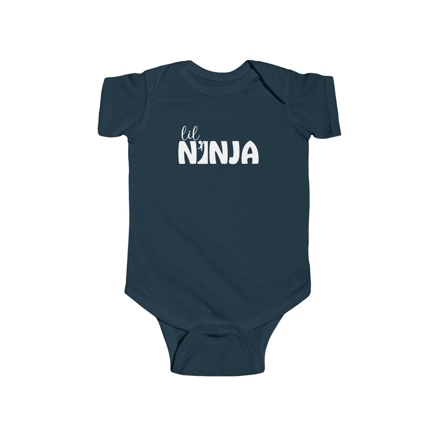 Lil Ninja Baby Onesie – Infant Bodysuit with Warped Wall Climber Design