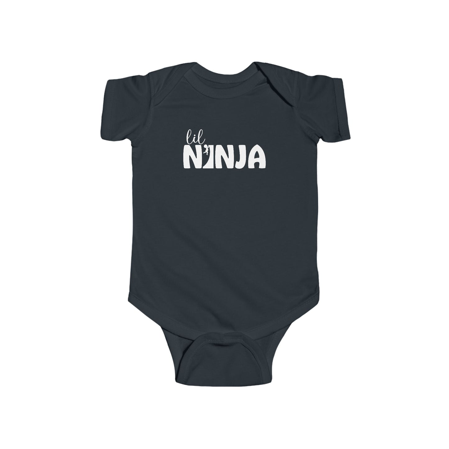 Lil Ninja Baby Onesie – Infant Bodysuit with Warped Wall Climber Design