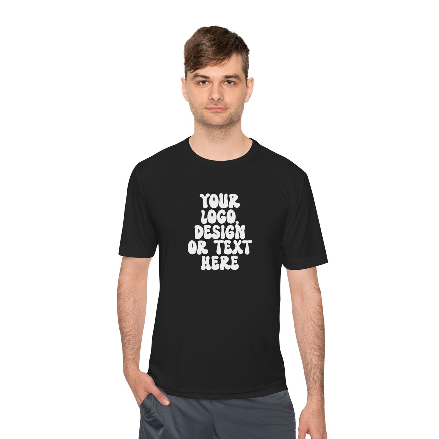 CUSTOM Text, Design or Logo -  Sport-Tek Moisture Wicking Competitor Tee (Adult)