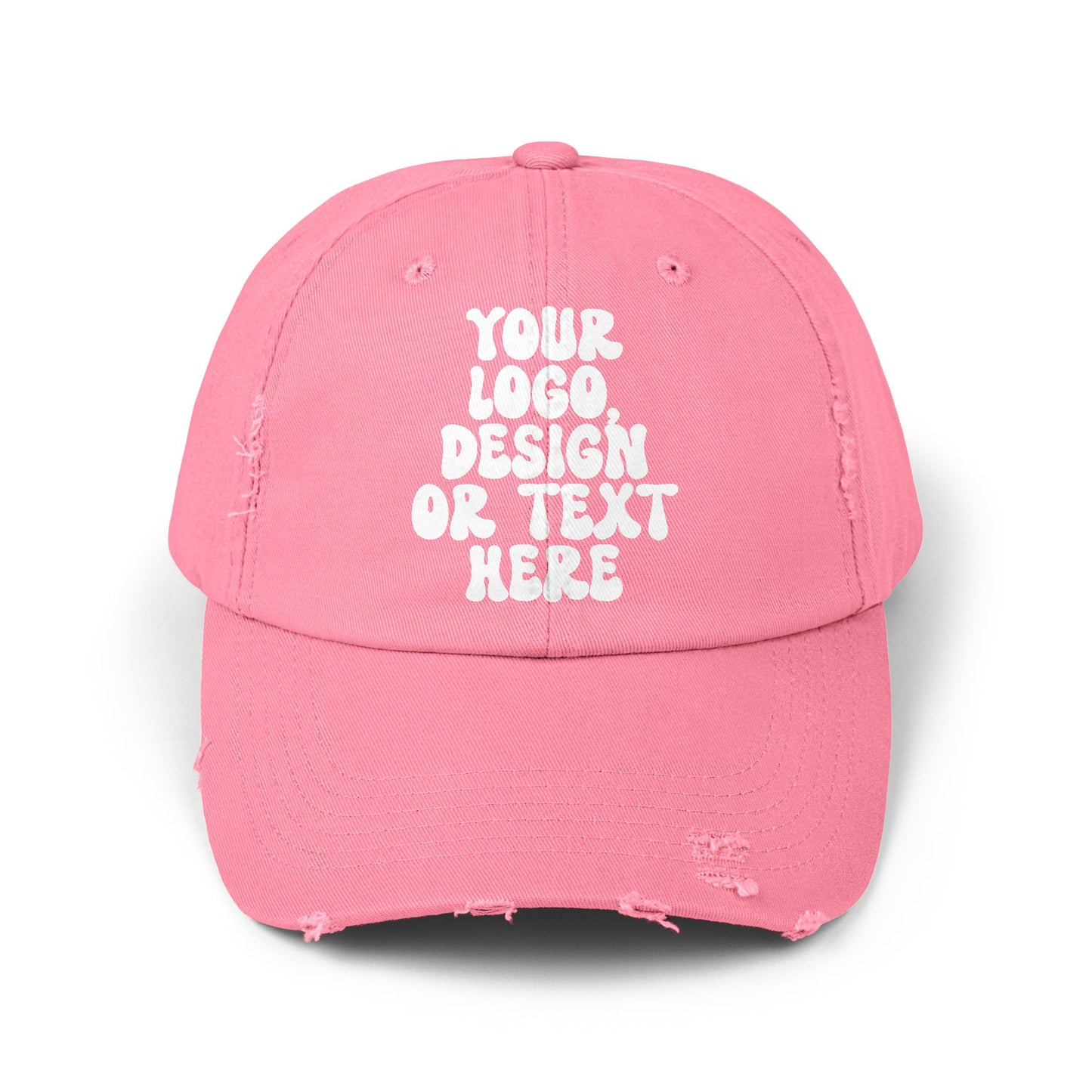 Custom Distressed Baseball Cap – Unisex Printed Hat