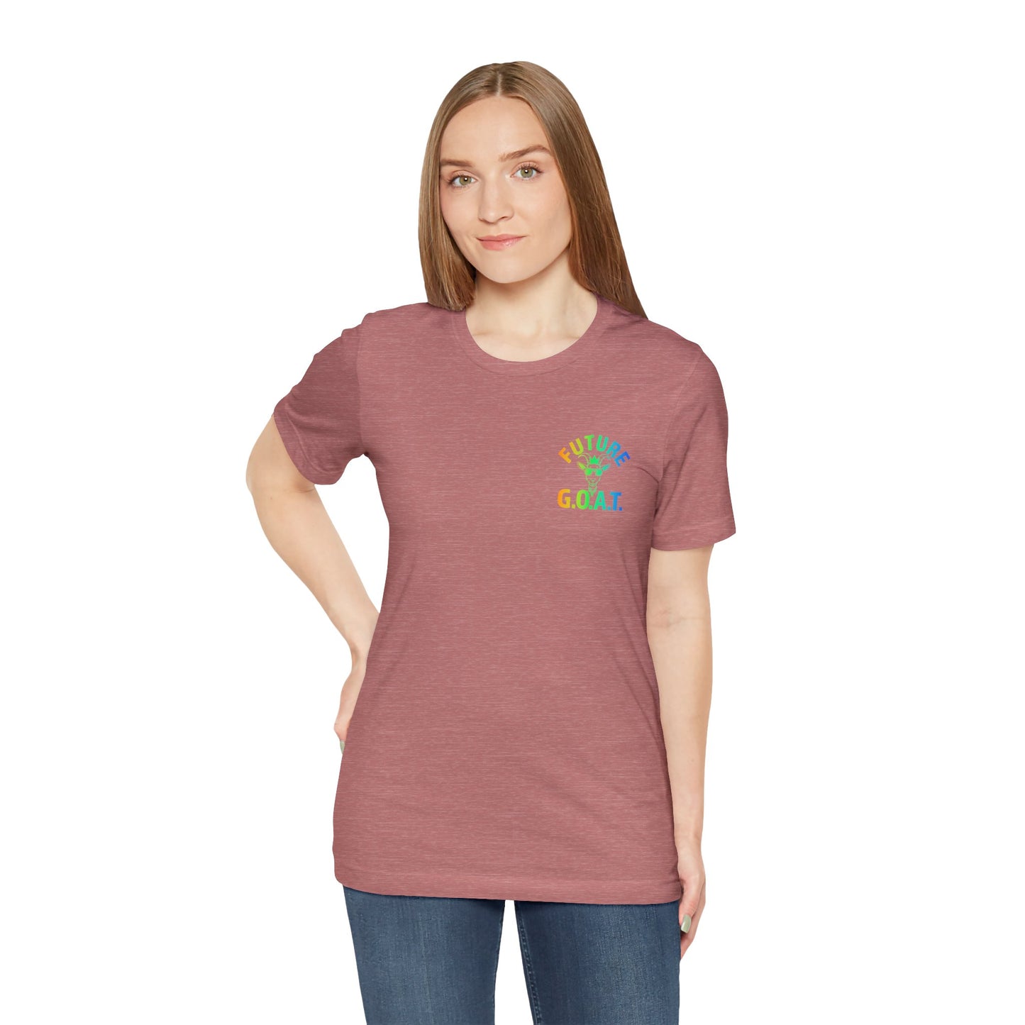 Future GOAT Rainbow Gradient T-Shirt | Youth & Adult Sports Tee