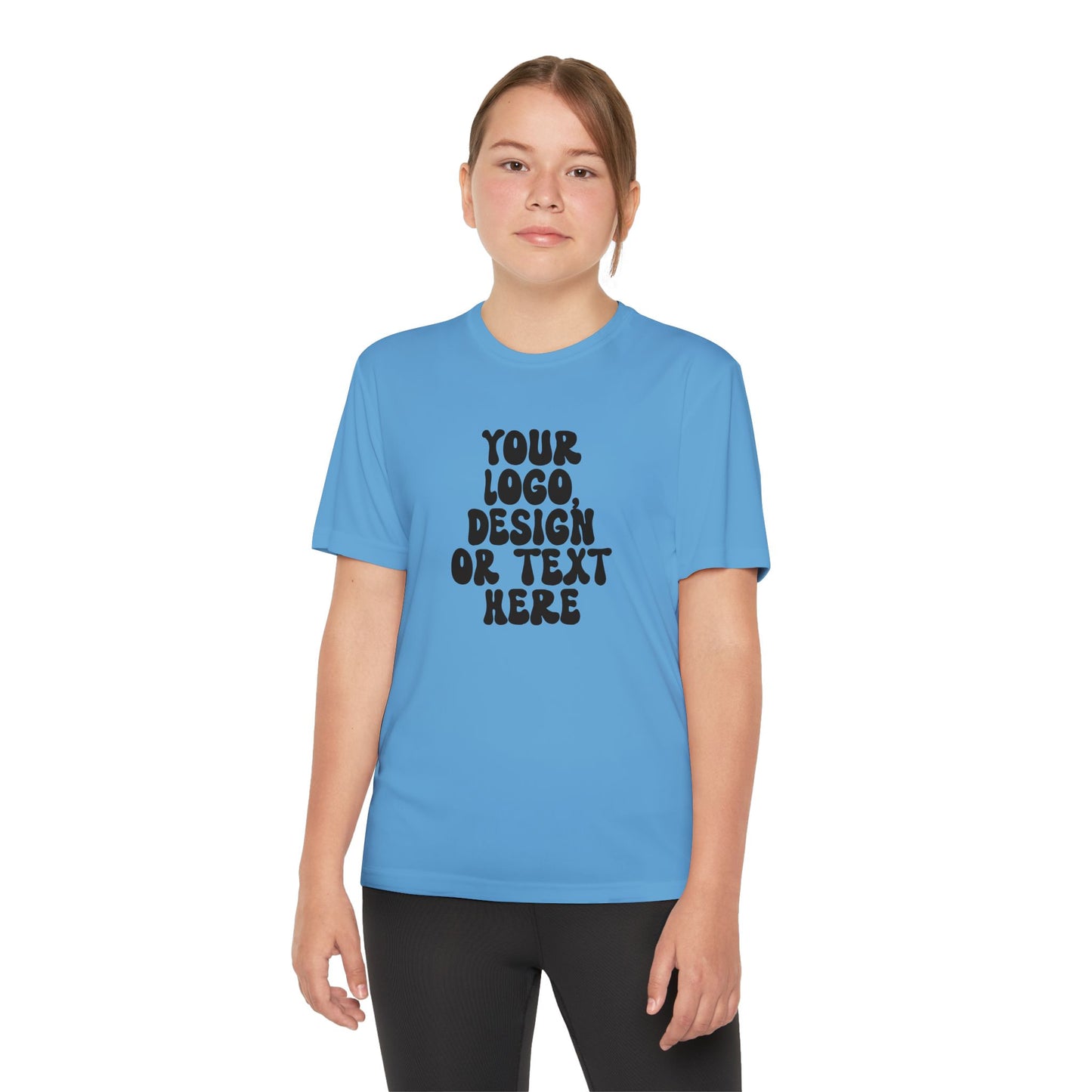 CUSTOM Text, Design or Logo -  Sport-Tek Moisture Wicking Competitor Tee (Youth)