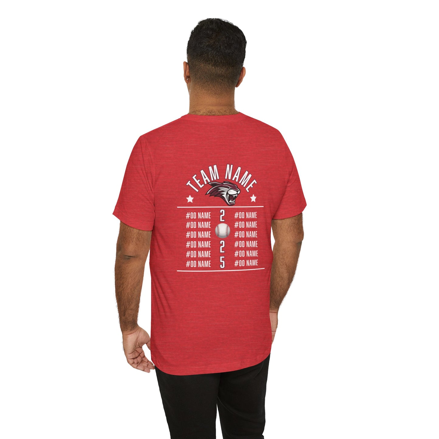 Custom Team T-Shirt – Add Team Name, Player Number &/or Name