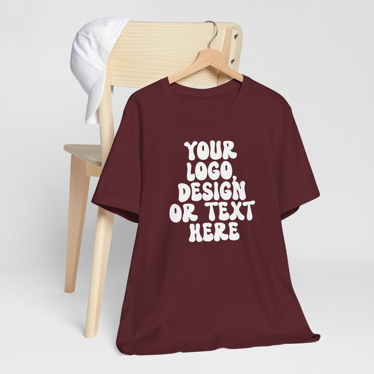 CUSTOM Text, Design or Logo - Unisex T-Shirt (Adult) SOLID COLORS