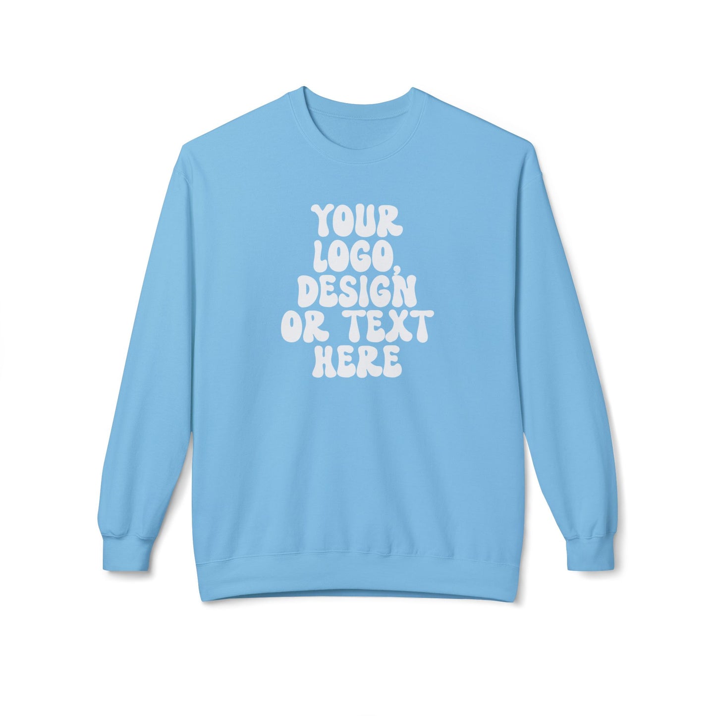 CUSTOM Text, Design or Logo - Unisex Crewneck Sweatshirt (Adult)