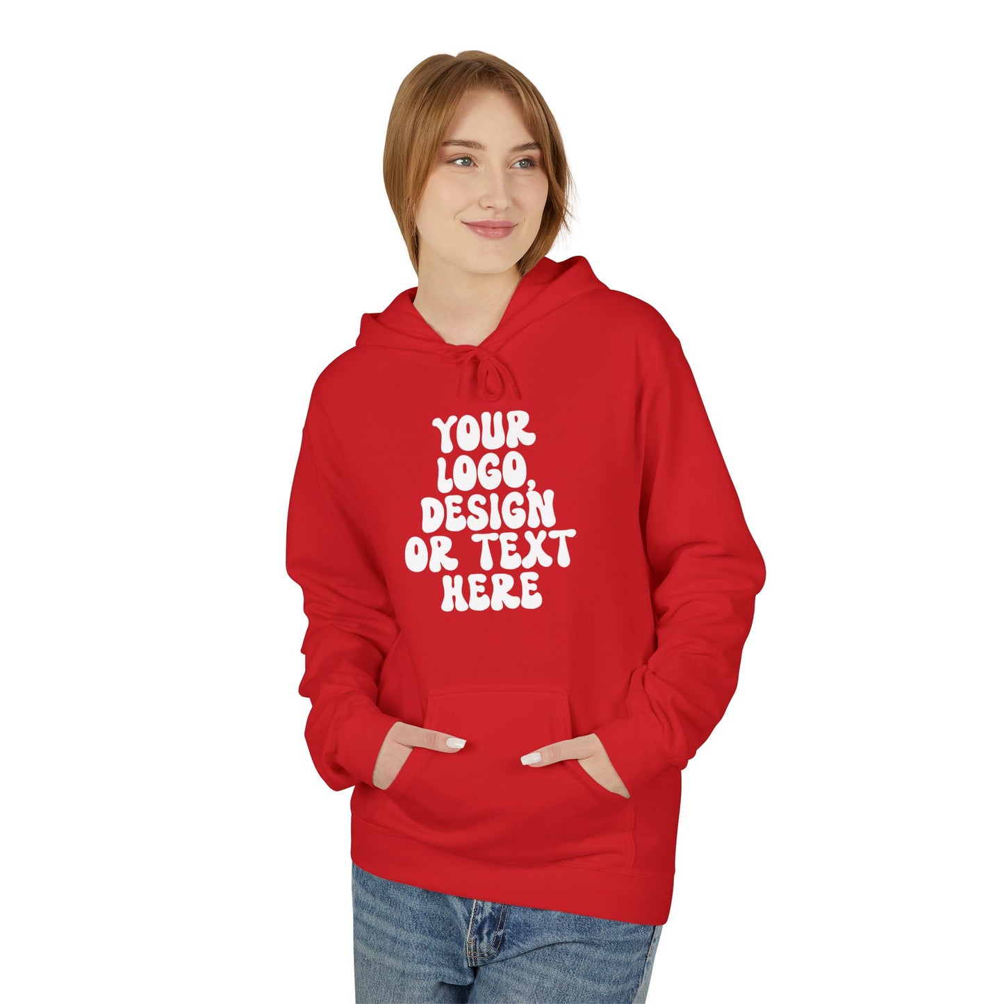 CUSTOM Text, Design or Logo - Unisex Hoodie (Adult)
