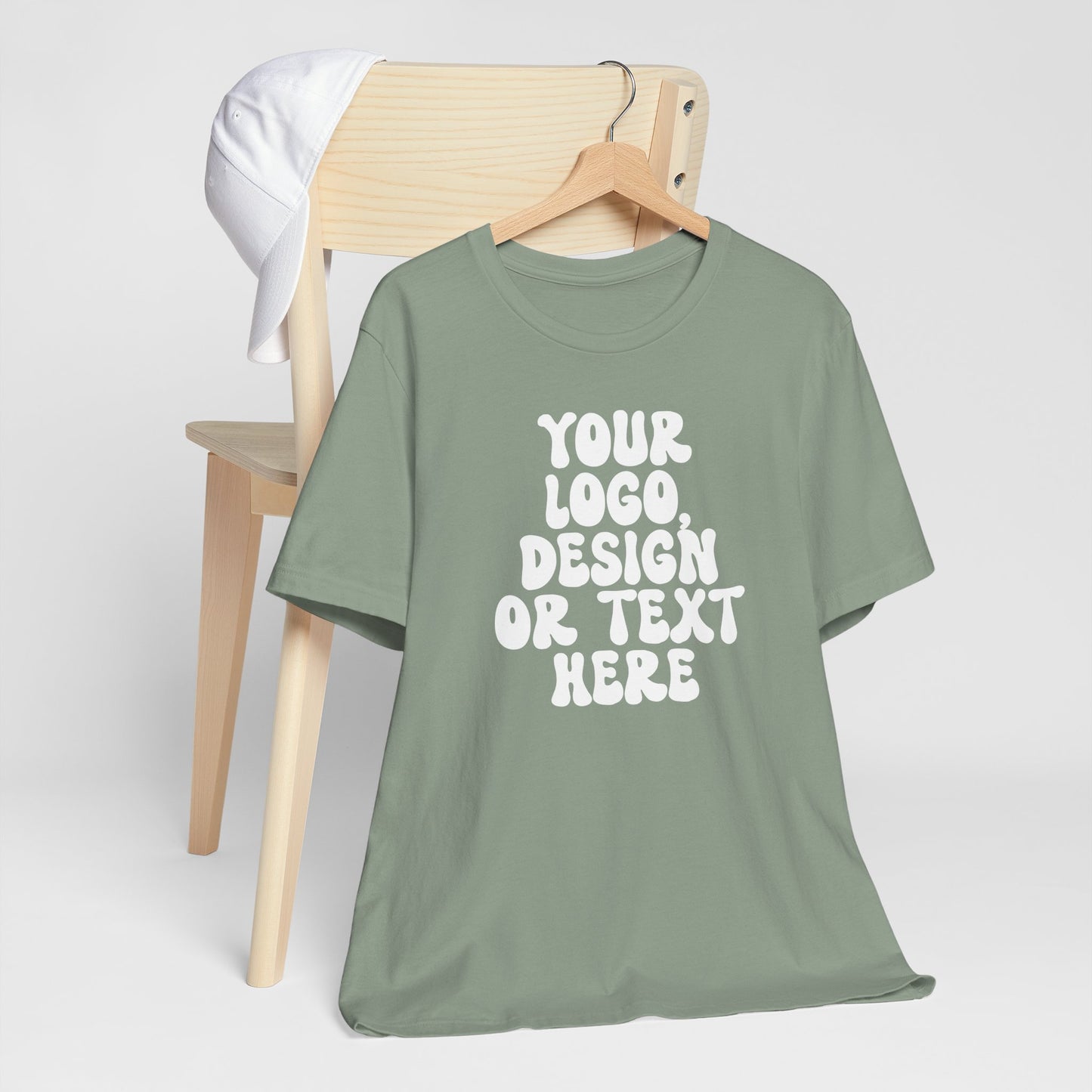 CUSTOM Text, Design or Logo - Unisex T-Shirt (Adult) SOLID COLORS