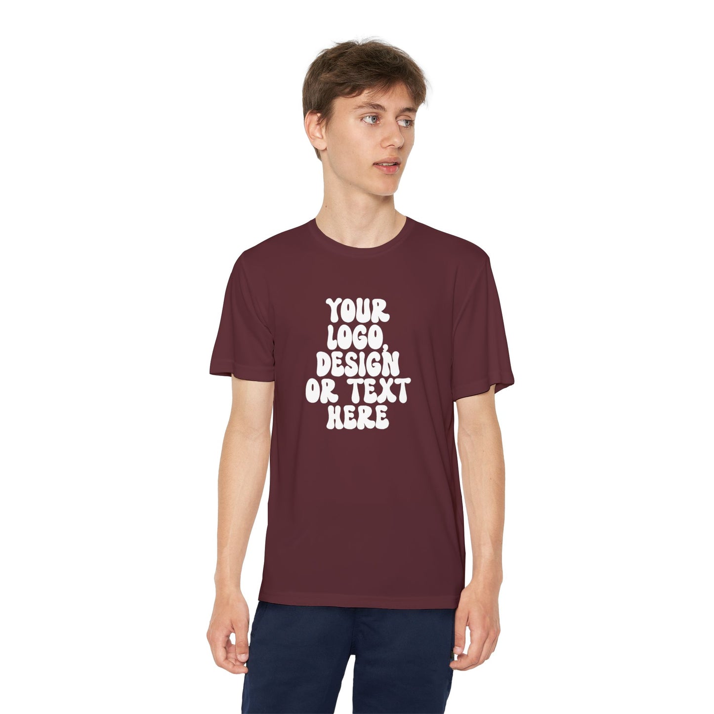 CUSTOM Text, Design or Logo -  Sport-Tek Moisture Wicking Competitor Tee (Youth)