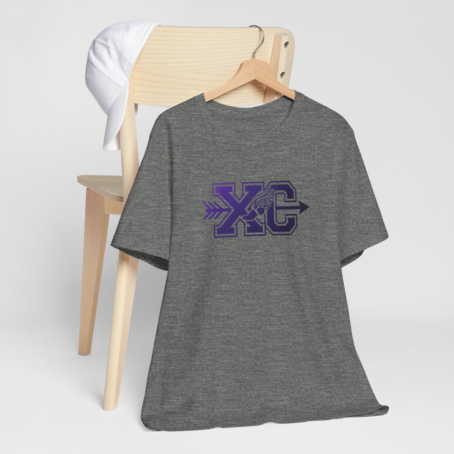 XC Arrow & Winged Sneaker Cross Country T-Shirt with Custom Gradient