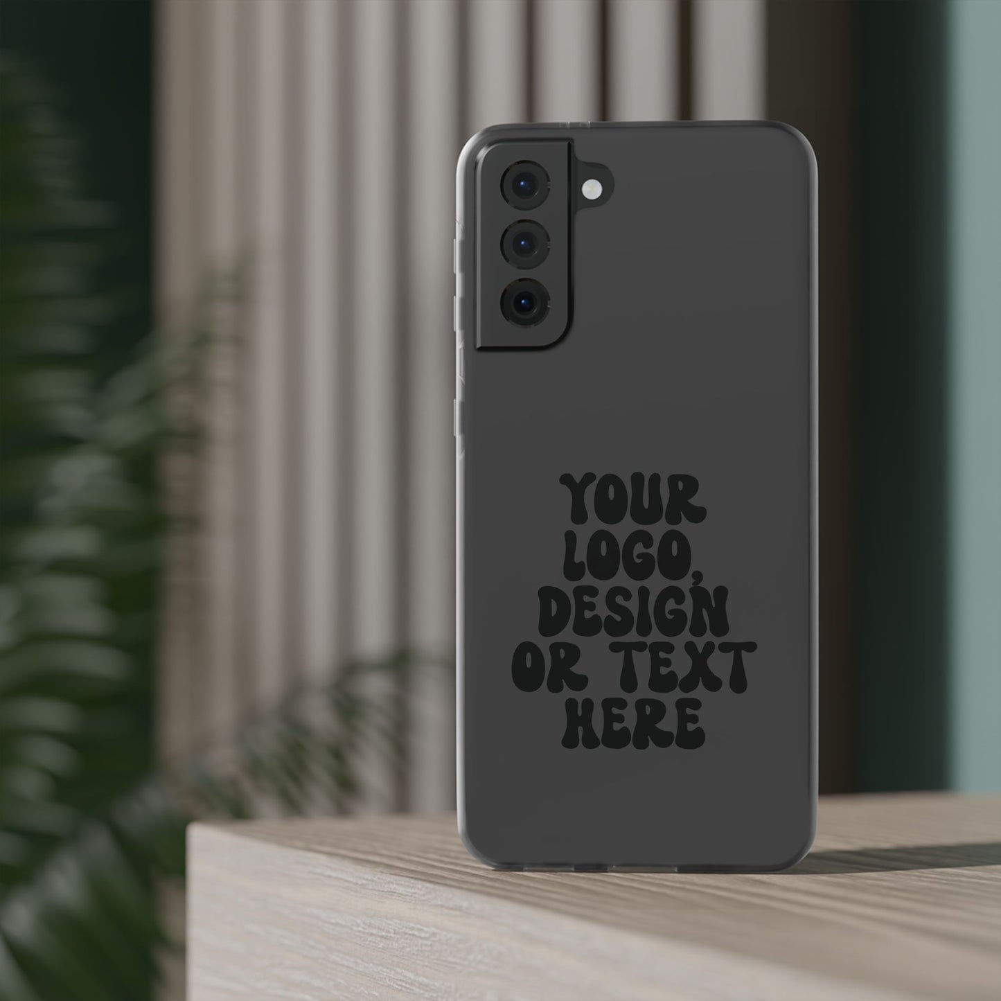 CUSTOM Text, Design or Logo - Flexi Phone Case