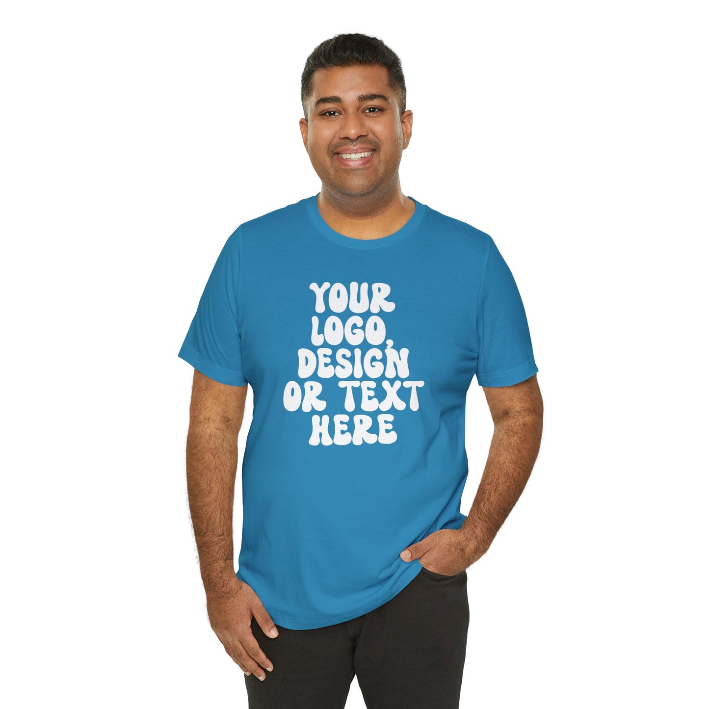 CUSTOM Text, Design or Logo - Unisex T-Shirt (Adult) SOLID COLORS