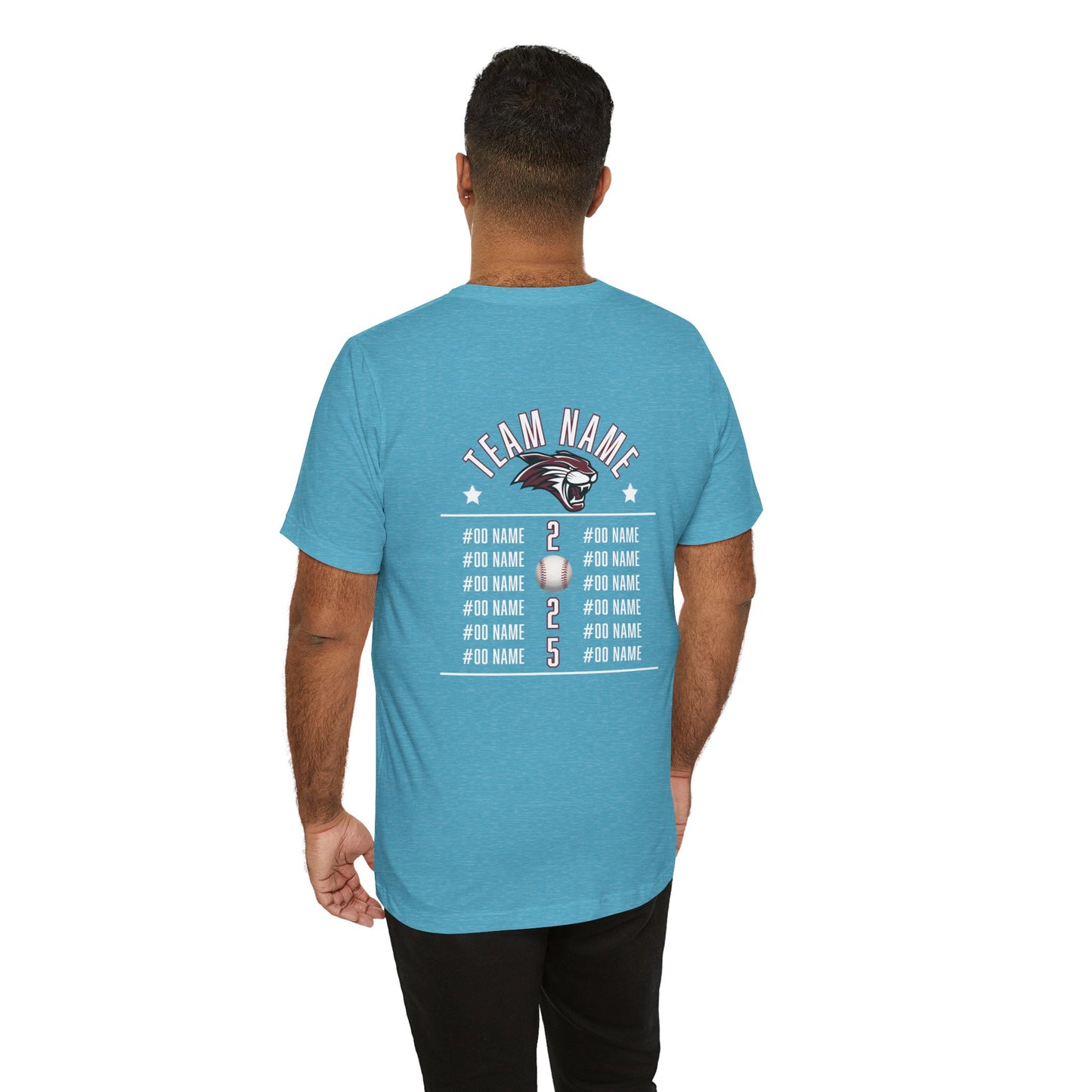 Custom Team T-Shirt – Add Team Name, Player Number &/or Name