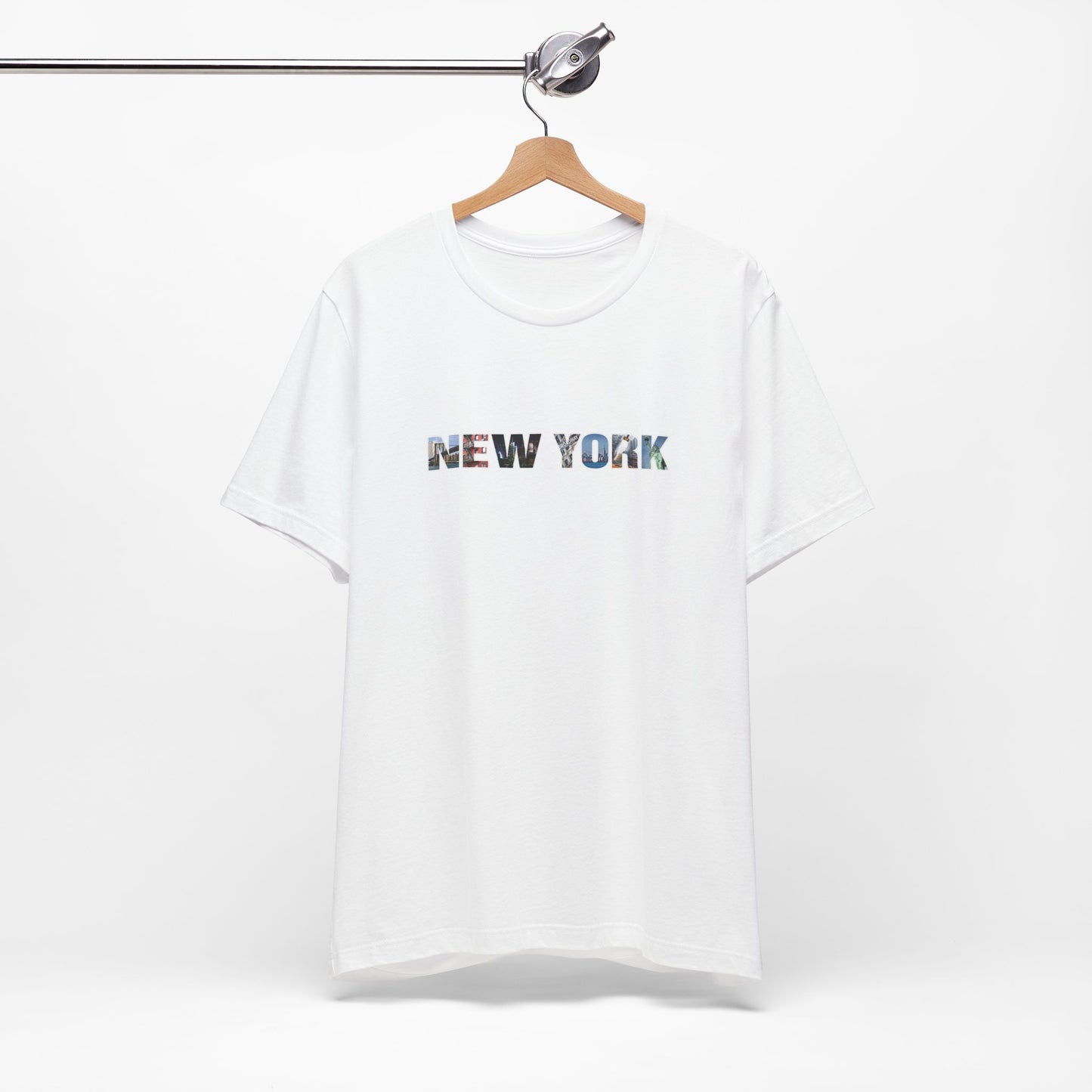 New York City Collage Shirt – Unisex T-Shirt with “NEW YORK” Photo Letter Design