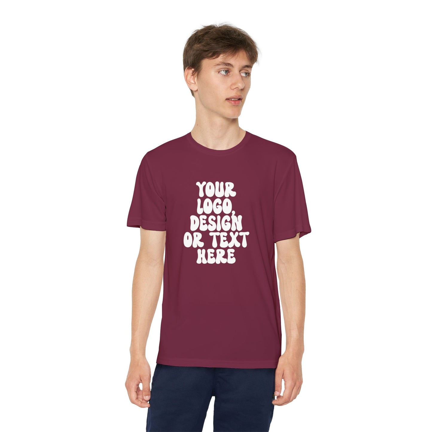 CUSTOM Text, Design or Logo -  Sport-Tek Moisture Wicking Competitor Tee (Youth)
