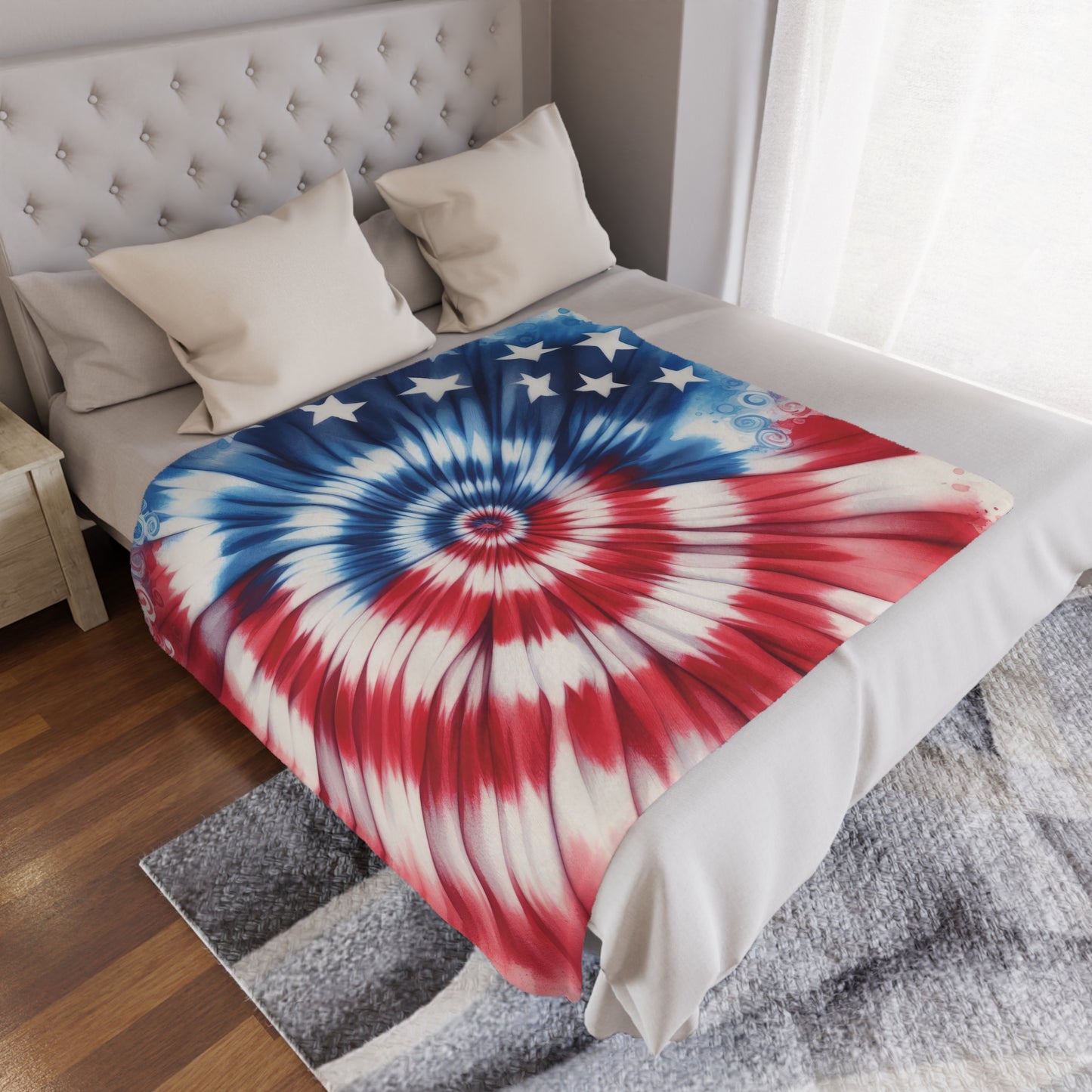 Americana Microfiber Fleece Blanket - Ultra Soft & Cozy Throw